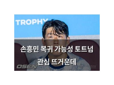 손흥민 복귀 가능성 토트넘 관심 뜨거운데