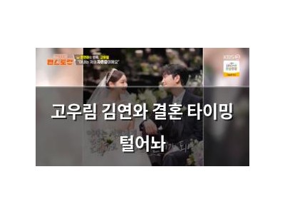 고우림 김연와 결혼 타이밍 털어놔