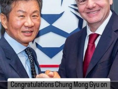 정몽규 회장 FIFA와 AFC 간접 지원으로 축협 회장 당선