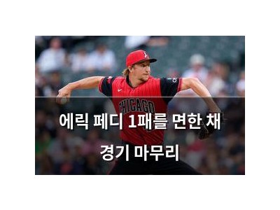 에릭 페디 1패를 면한 채 경기 마무리