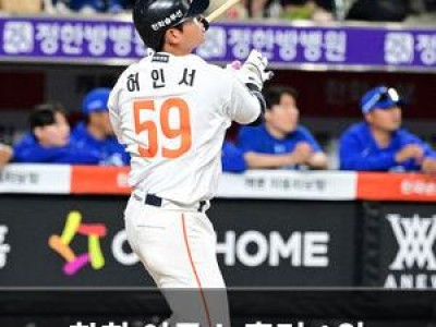 한화 이글스 홈런 1위 등극에 팬들 환호